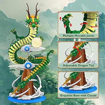Amazon.com: JMBricklayer Dragon Building Sets for Adults
